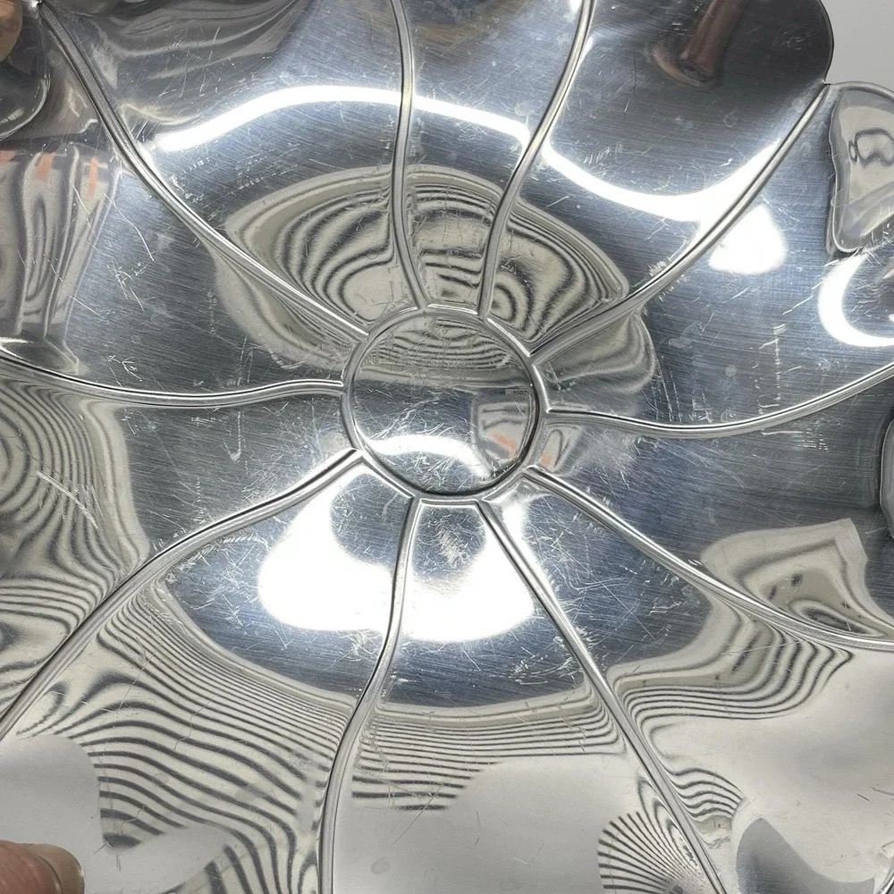 Cuisinart by Towle‎ Flower Blossom Serving Tray Platter Bowl Cast Aluminum 11.5
